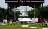 Both Trumps admirers and enemies visit his military parade