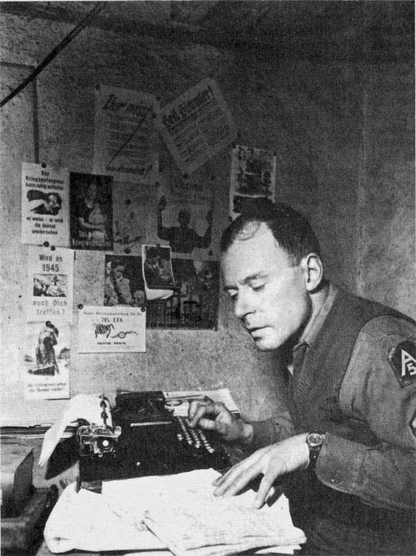 Klaus Mann als Amerikaans soldaat in 1944