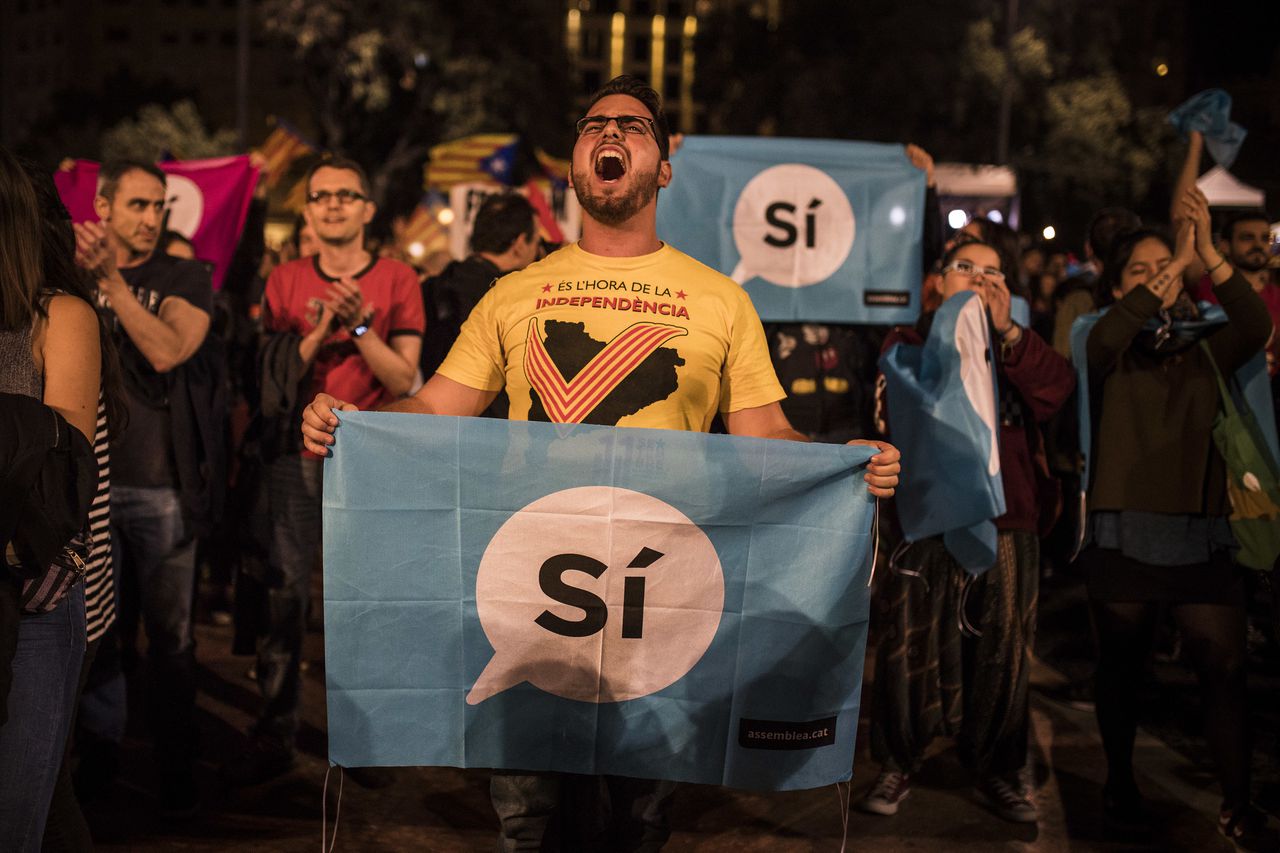 Voorstanders van de Catalaanse onafhankelijkheid