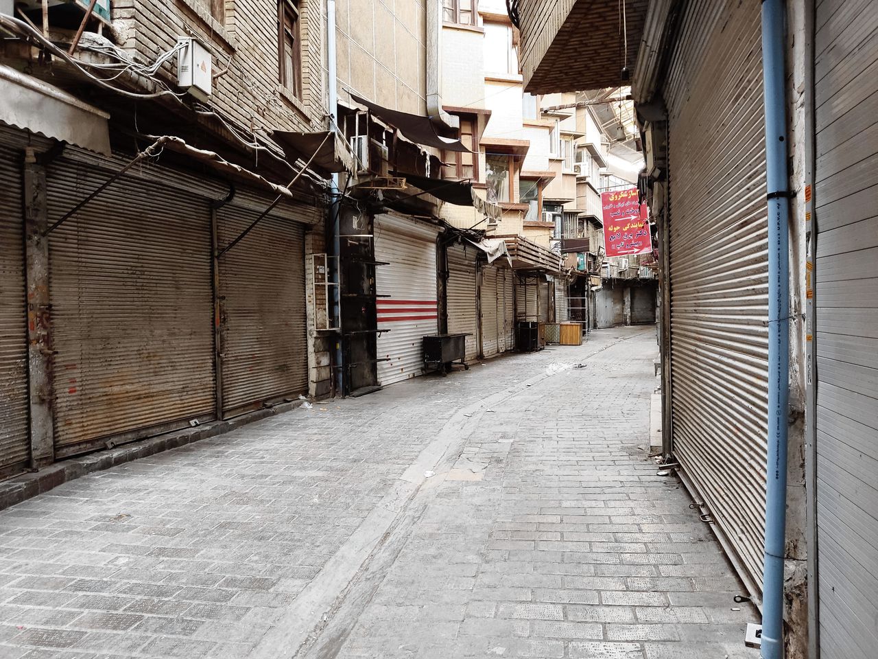 De bazaar in Teheran is gesloten.