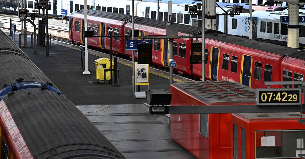 UK’s biggest rail strike in 30 years shuts down public transport
