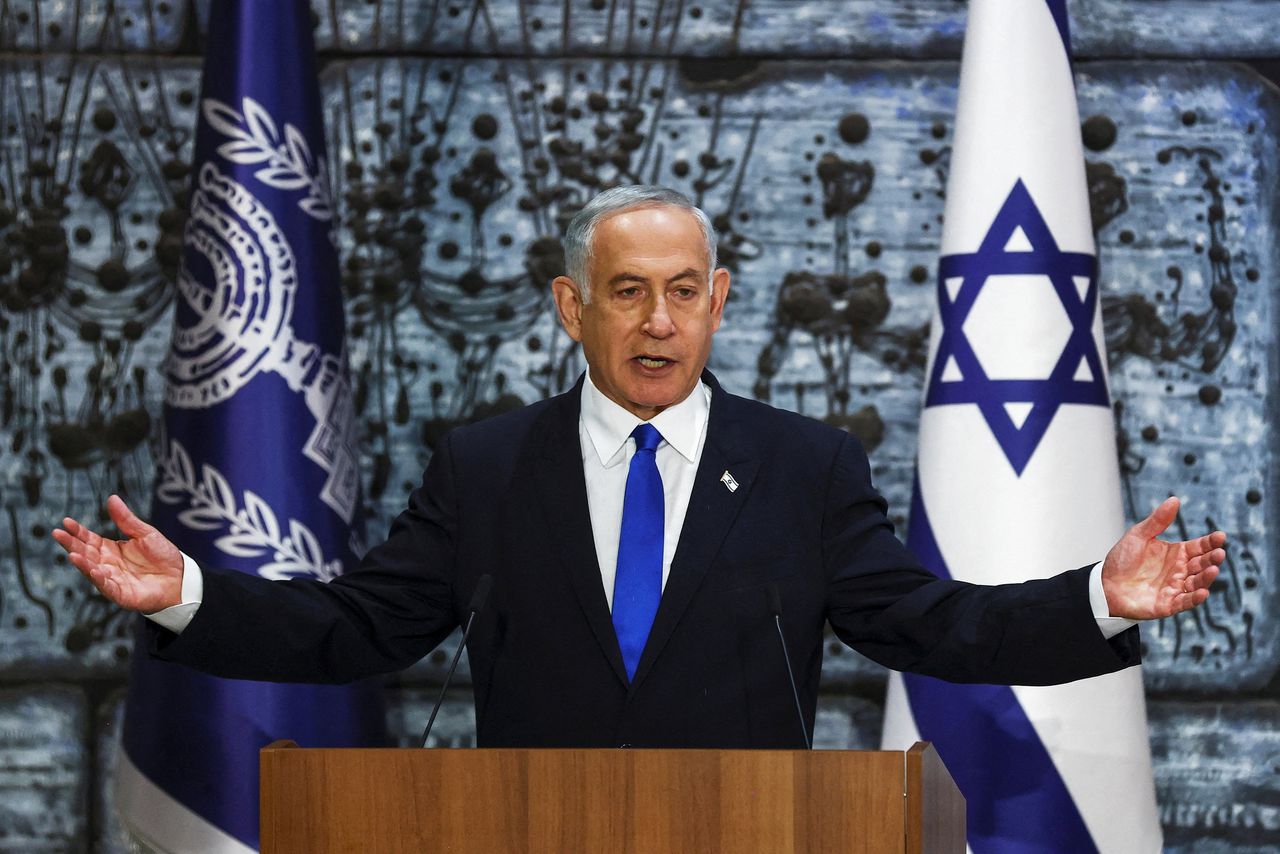 De Israëlische premier Benjamin Netanyahu.