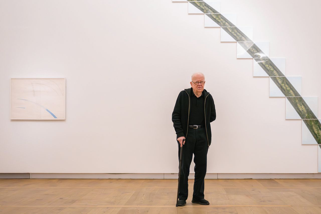 Kunstenaar Jan Dibbets: ‘Boven het maaiveld ben je alleen. Wat doe je dan? Naar het buitenland’