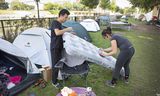 Eerstejaarsstudenten van de Tilburg University sliepen in 2019 aan het begin van het academische jaar in tenten  omdat ze geen kamer konden vinden.