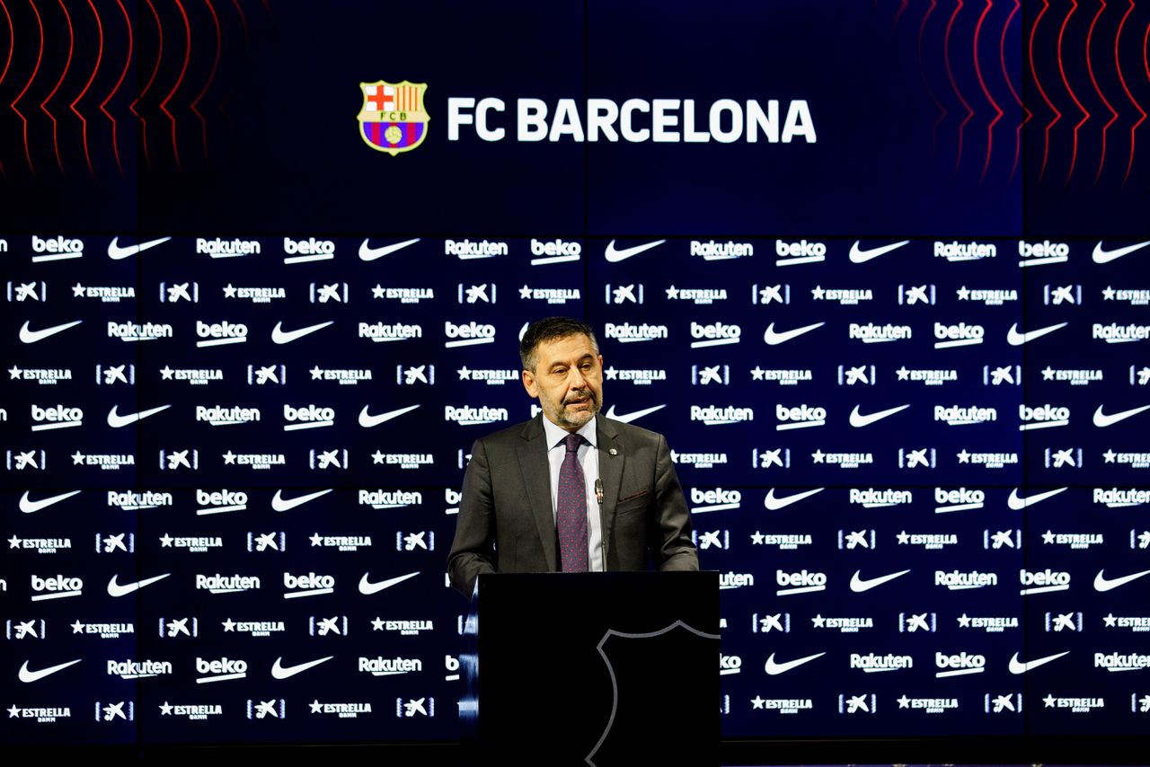 Bartomeu in zijn tijd als voorzitter van FC Barcelona.