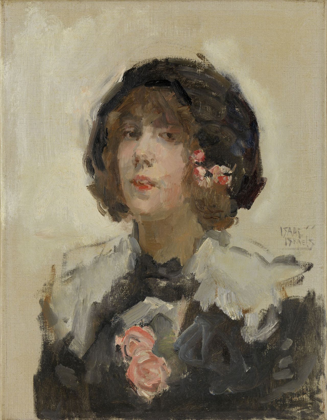 I. Israels, ‘Portret van een vrouw’, (1900), coll. Rijksmuseum, Amsterdam.