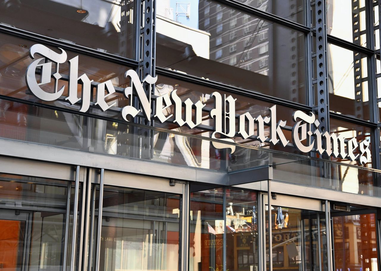 Het kantoor van The New York Times in New York.