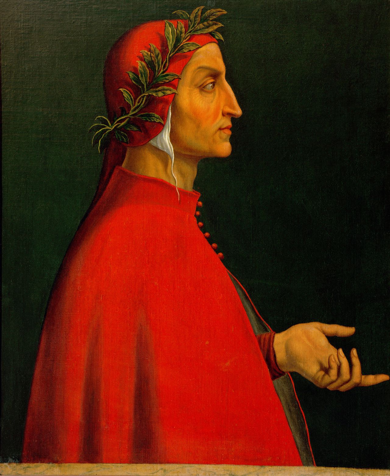 Dante Alighieri (1265-1321), geschilderd omstreeks 1500.