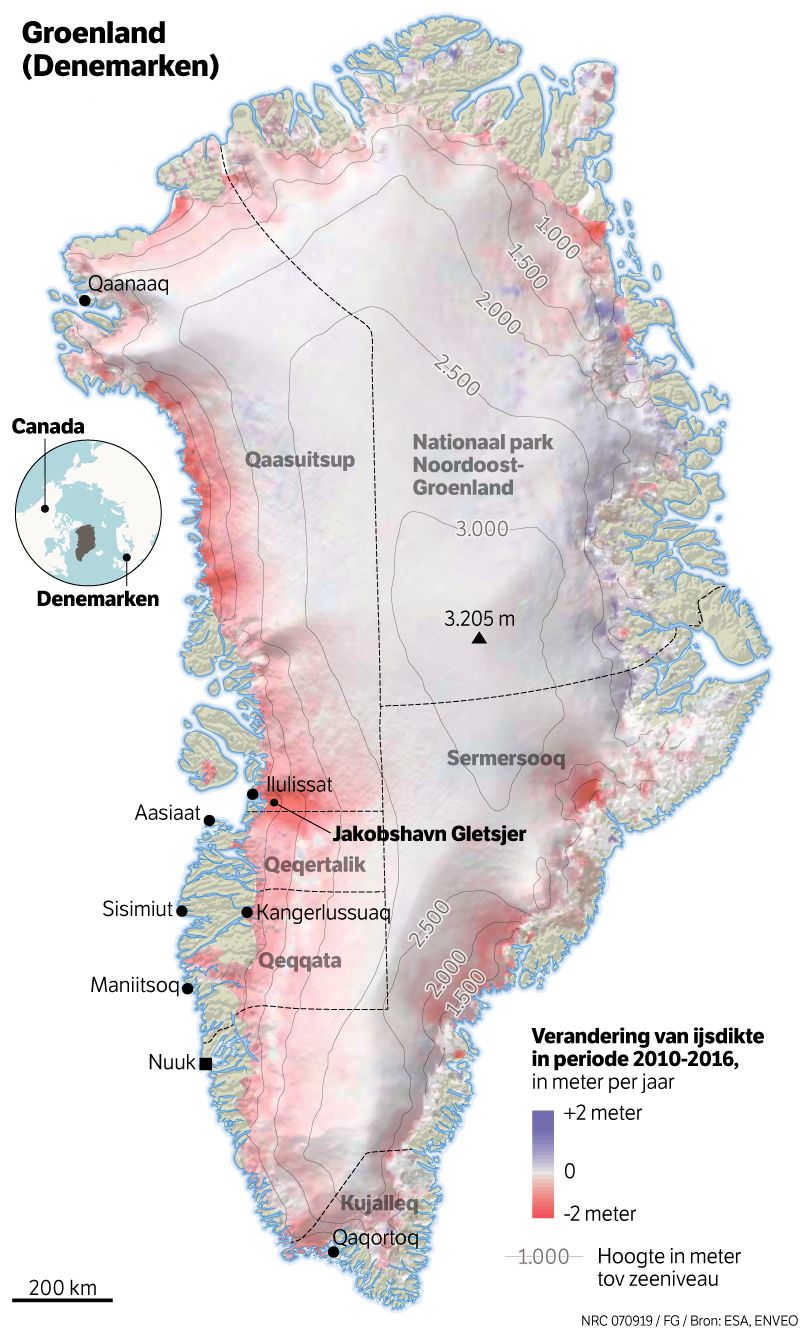 Zien hoe Groenland smelt 