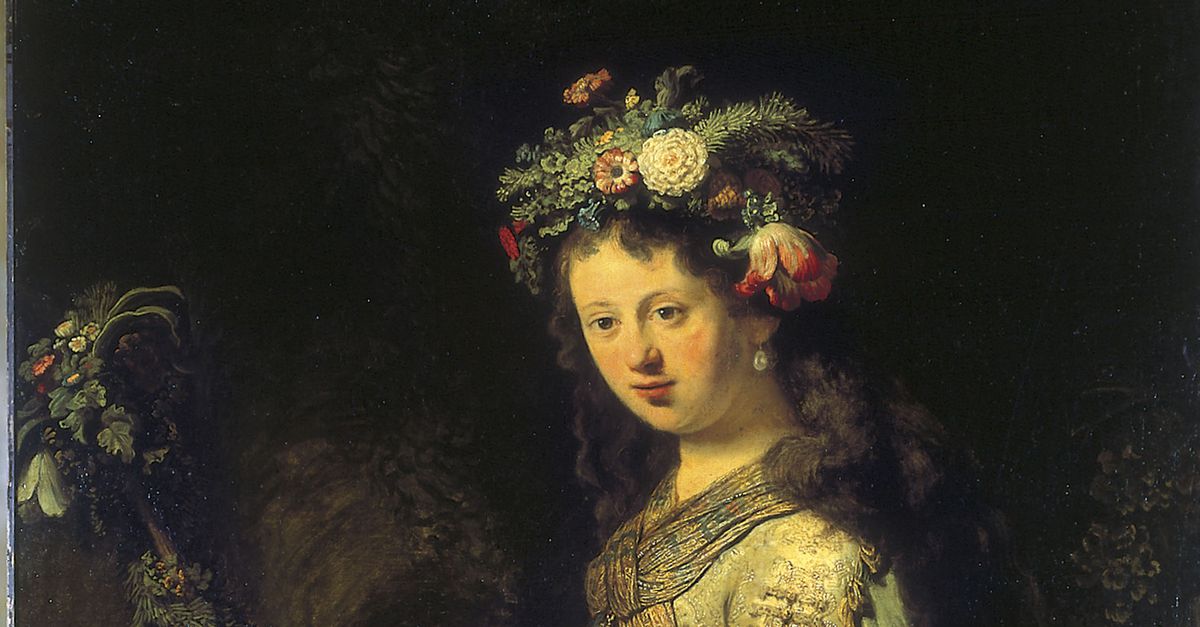 Рембрандт флора описание картины