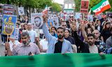 Manifestazione contro la condanna a morte del rapper Tomag Salhi a Berlino, il 28 aprile.   