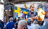 Party leader Jimmi Åkesson of the Sweden Democrats campaigned in Norrköping, Sweden, last month.