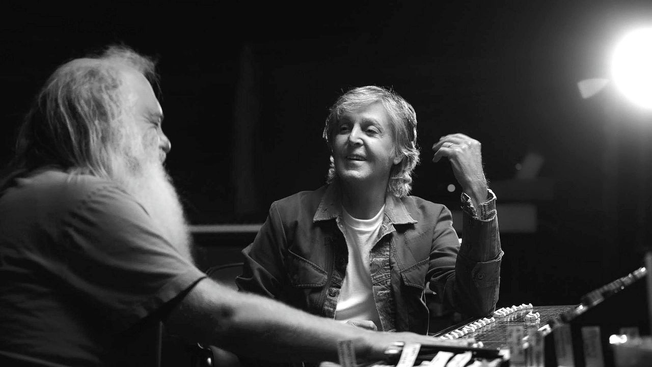 Paul McCartney en Rick Rubin.