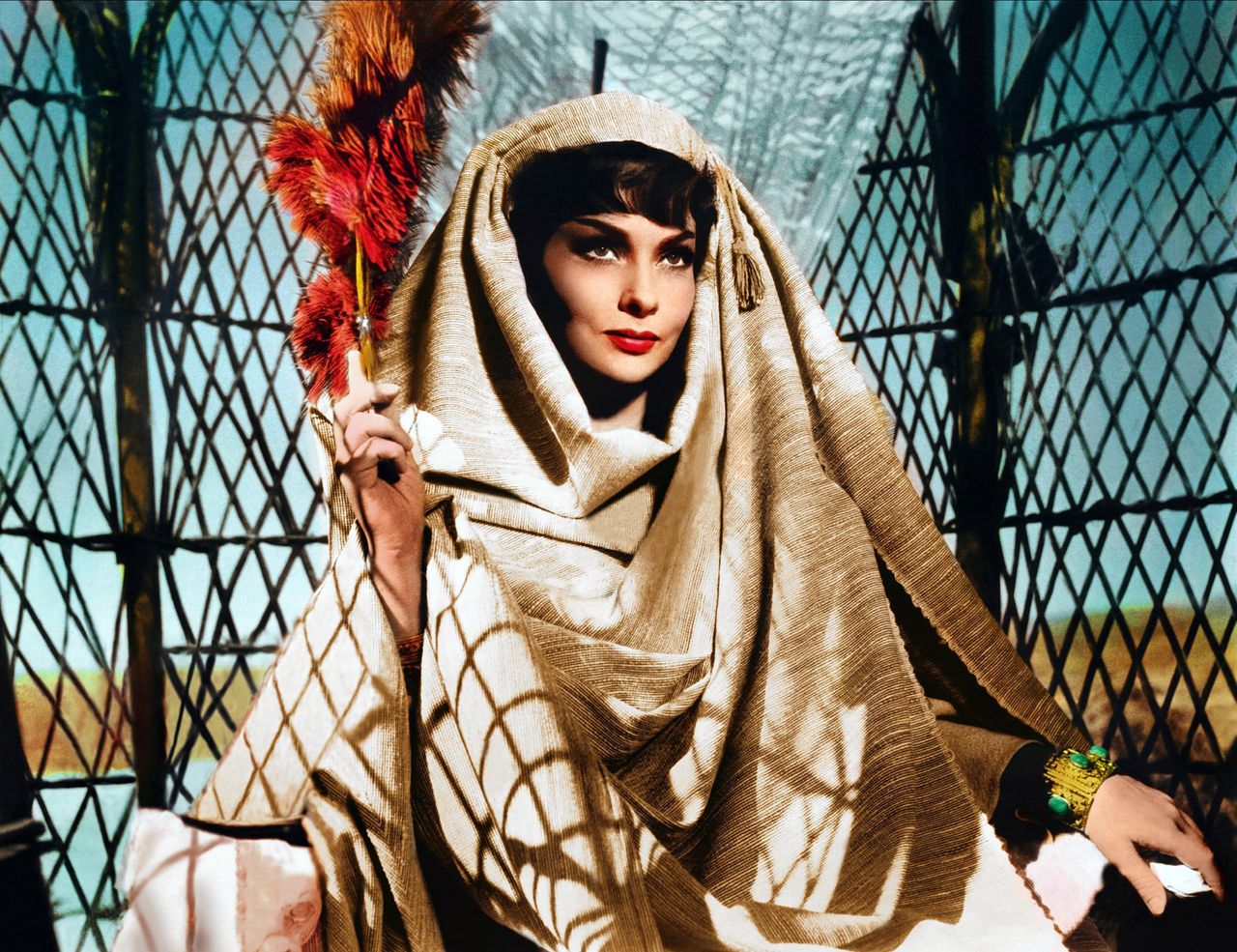 Gina Lollobrigida als de koningin van Sheba in het bijbelepos ‘Solomon and Sheba’ (1959).