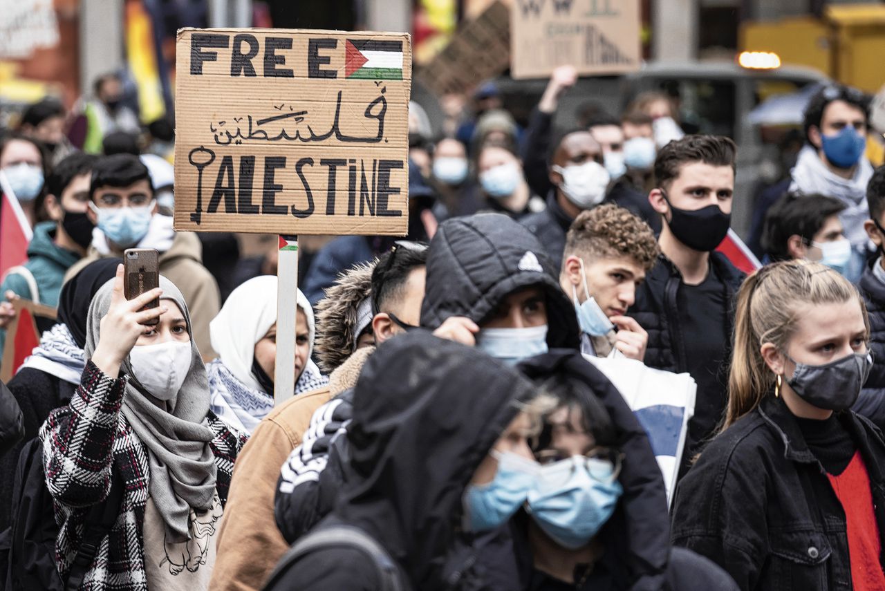 Protest van Students for Palestine in Den Haag, mei vorig jaar.