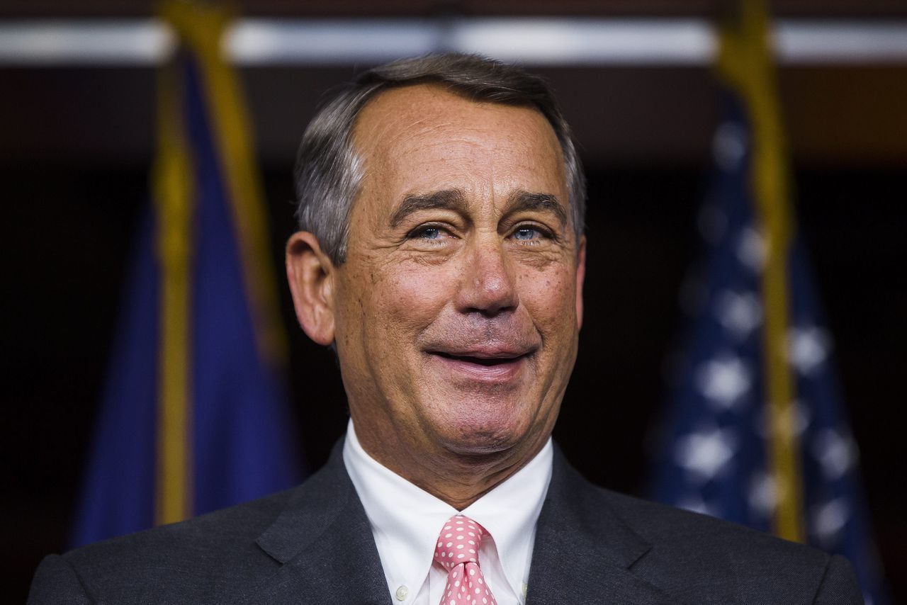 Boehner kondigt zijn vertrek aan als voorzitter van het Huis van Afgevaardigden. Jim Loscalzo/EPA