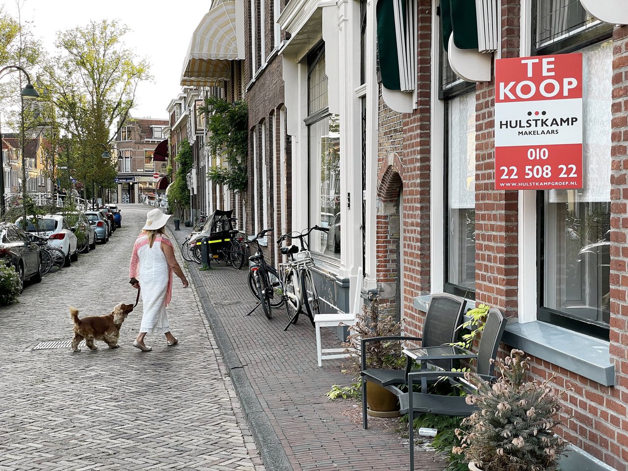 Koopwoning in Delft. De woningmarkt is de afgelopen tijd afgekoeld.