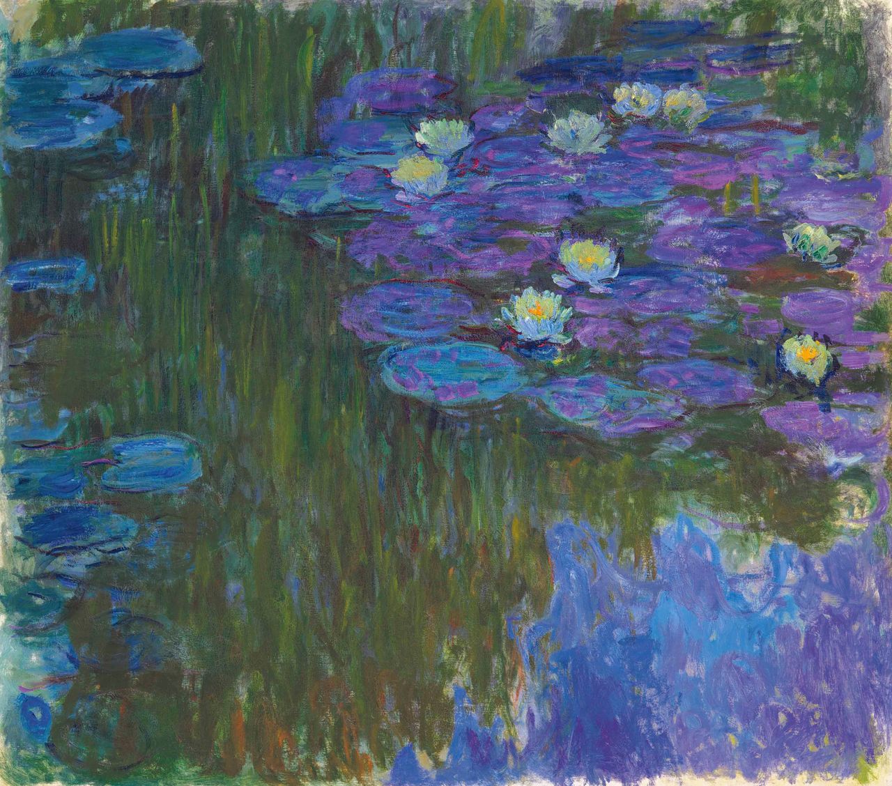 Nymphéas en fleur (1914-1917) van Claude Monet uit de collectie van Peggy and David Rockefeller, dit voorjaar geveild bij Christie’s voor 84.687.500 dollar.
