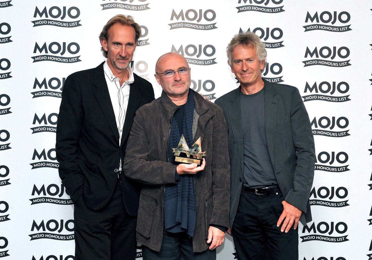 Mike Rutherford, Phil Collins en Tony Banks in 2008. De drie leden van Genesis gaan weer op tournee.
