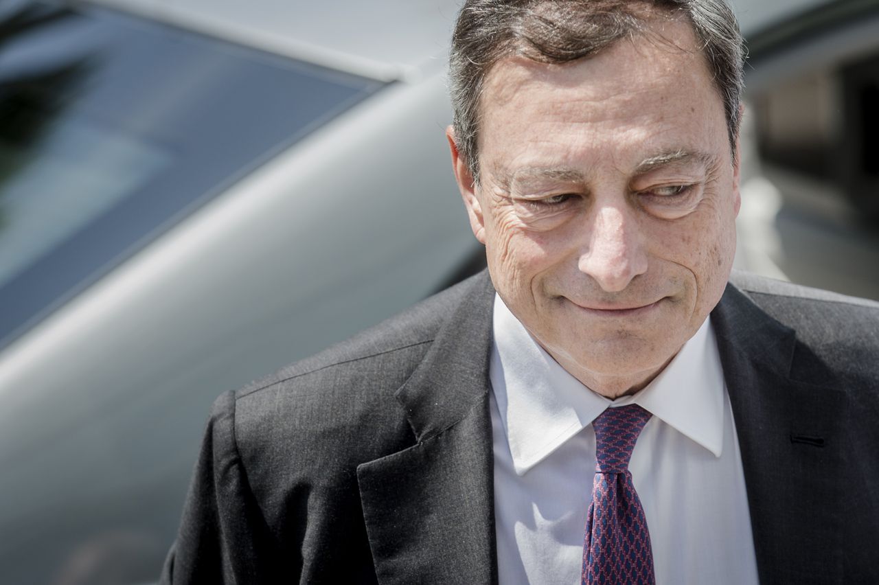 Voorzitter Mario Draghi van de ECB.