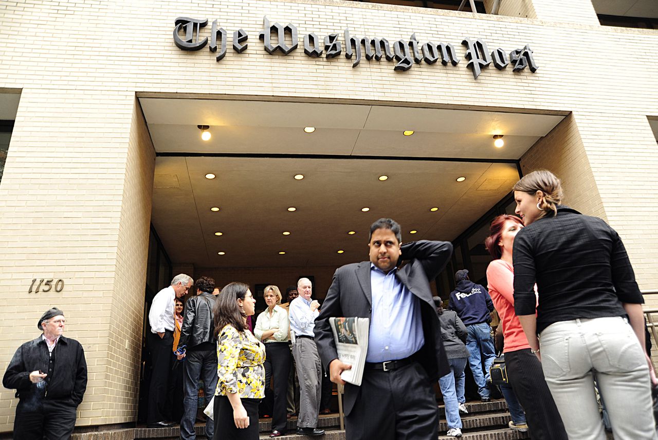 Het kantoor van The Washington Post in Washington.