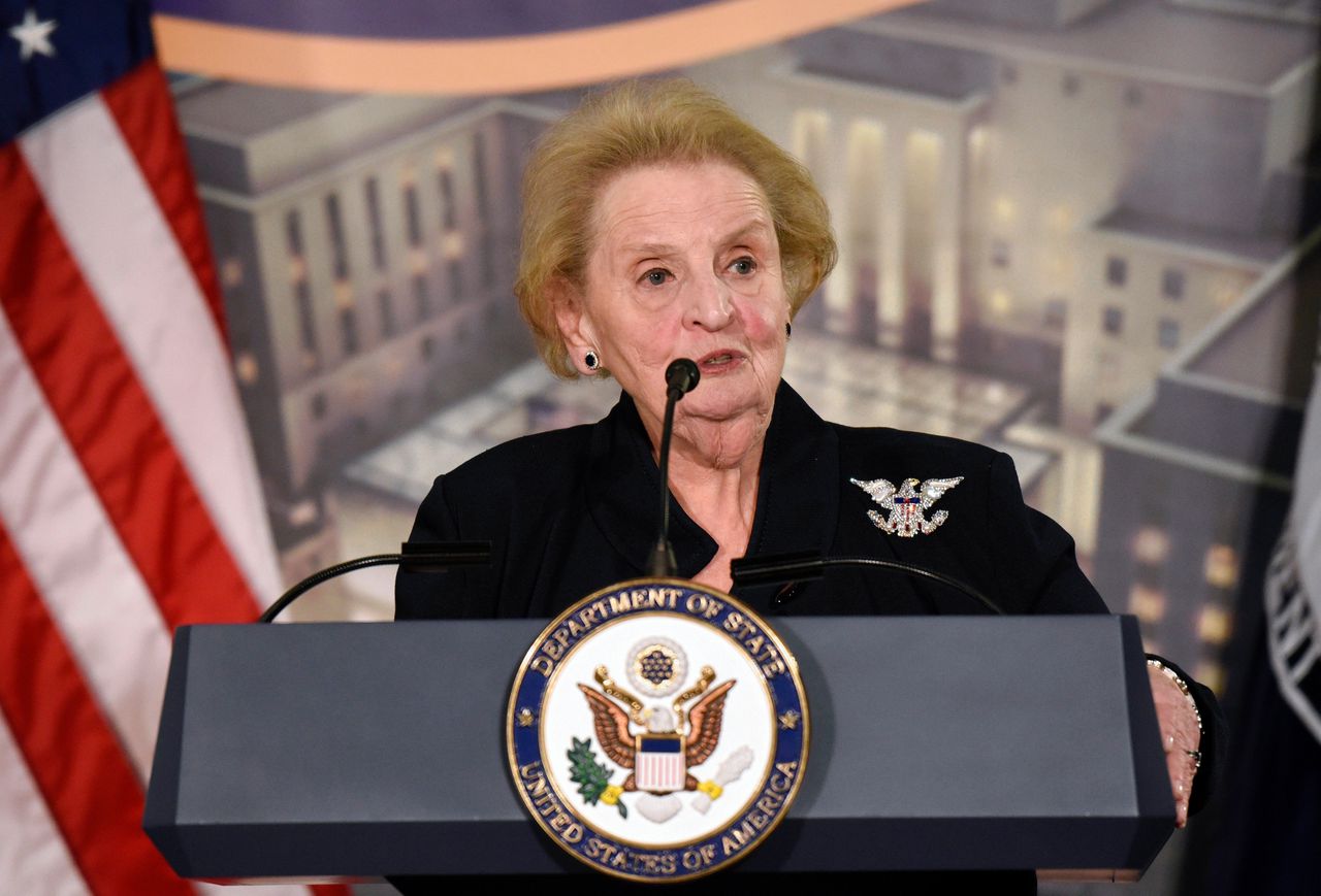 Oud-minister en -ambassadeur Madeleine Albright, begin 2017.