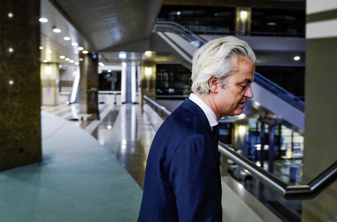 De PVV van Geert Wilders gaat van 9 zetels in de Eerste Kamer terug naar 6. Foto Peter Hilz/ANP