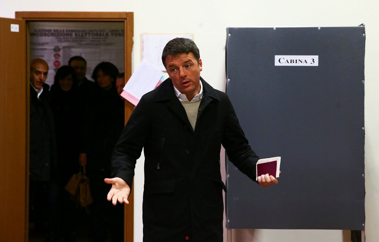 Renzi kondigt vertrek aan als leider Italiaanse Democraten 