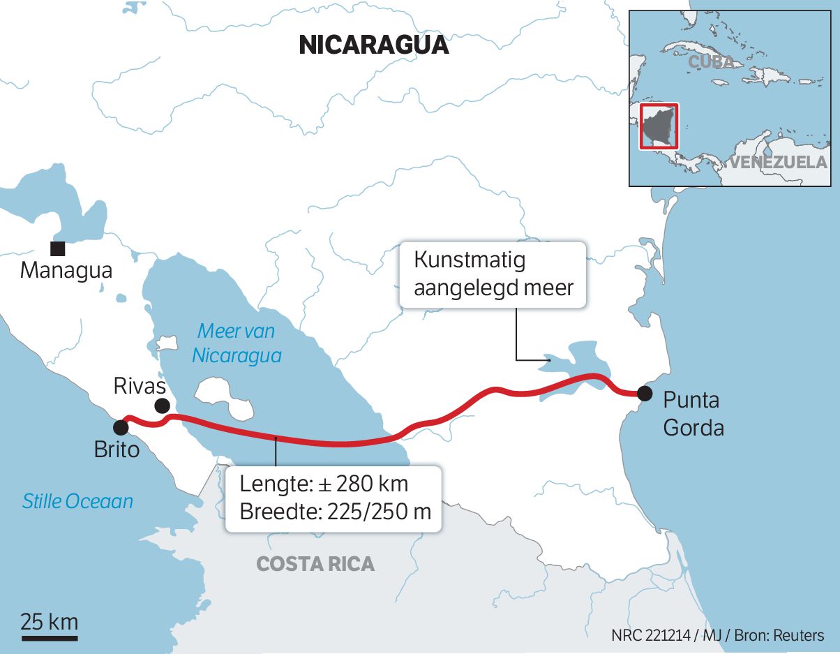 Chinezen leggen in Nicaragua hun eigen ‘Panamakanaal’ aan - NRC