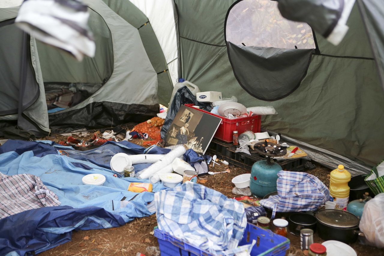 Migranten tentenkamp langs A67 komen uit Irak 