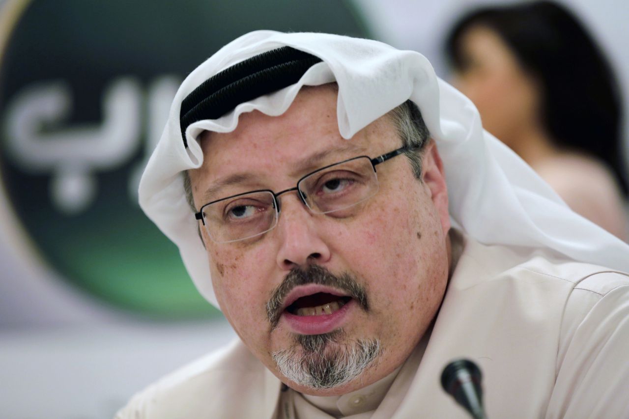 De Saoedische journalist Jamal Khashoggi in 2014. Hij werkte voor The Washington Post en was kritisch op de Saoedische regering.