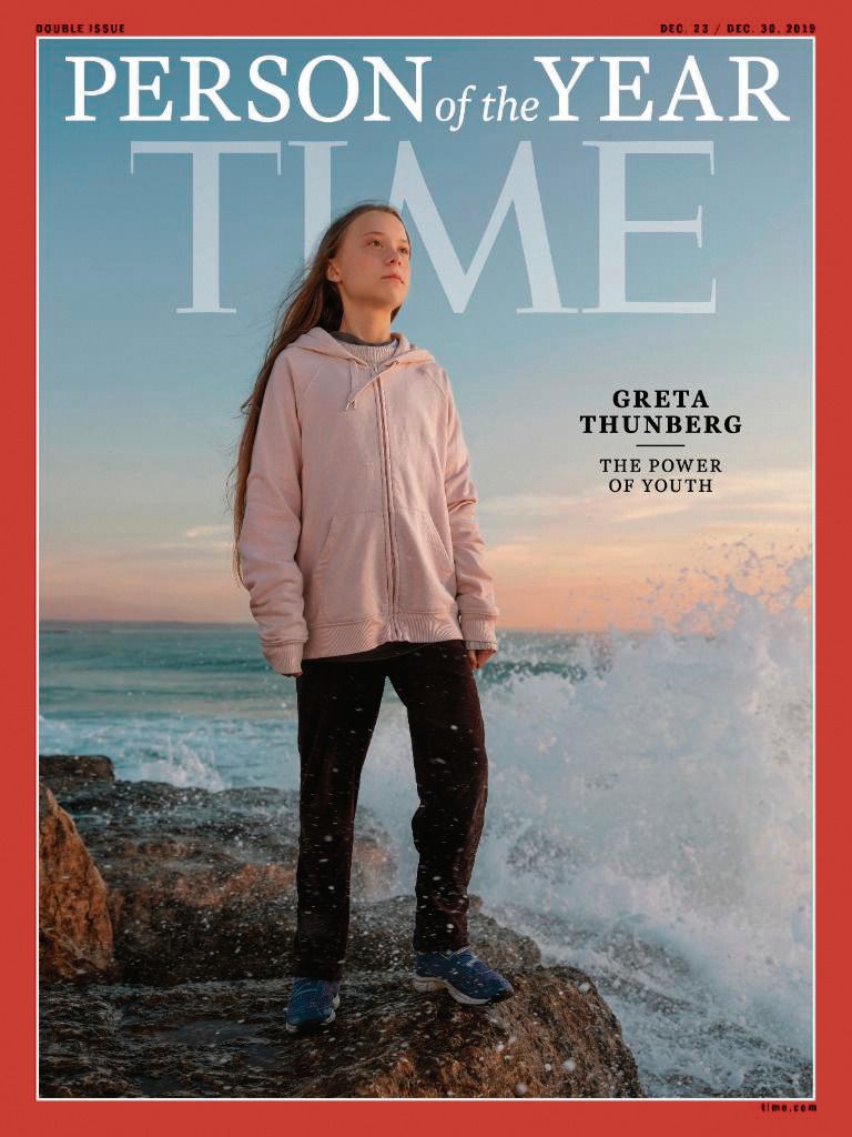 Time Magazine Klimaatactiviste Greta Thunberg (16) uitgeroepen tot Persoon van het Jaar 