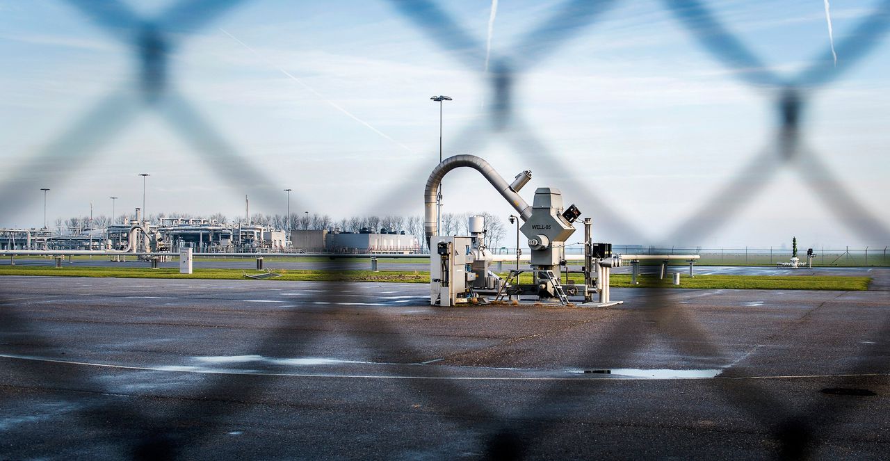 NAM-locatie in 't Zandt, Groningen.
