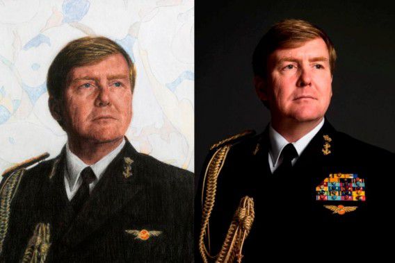Links het schilderij van Van Dongen, rechts de foto van Koos Breukel.