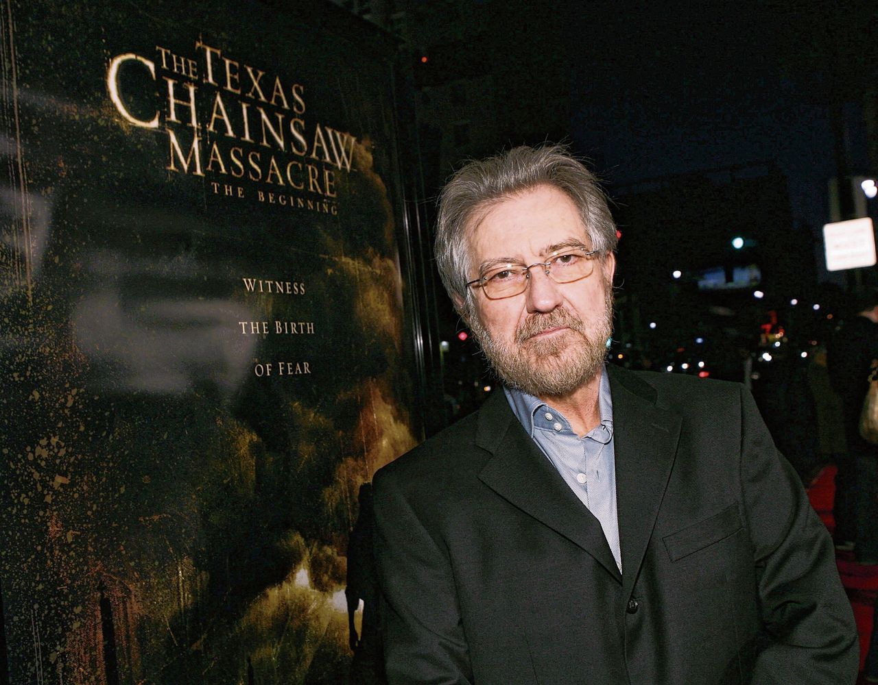 Tobe Hooper in 2006 bij de première van Texas Chainsaw Massacre: The Beginning, een van de opvolgers van zijn baanbrekende horrorfilm uit 1974.