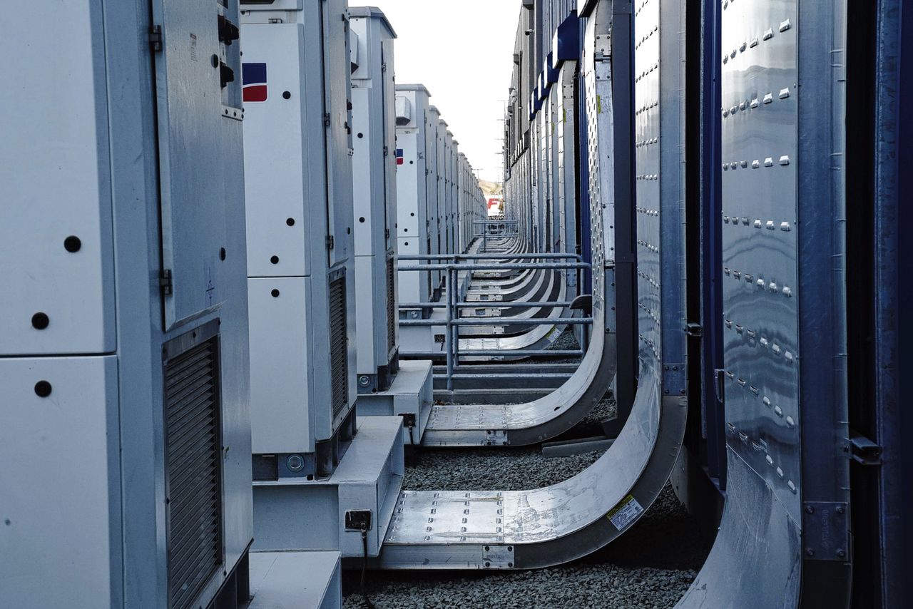 De Gateway Energy Storage bij San Diego in Californië is een van de nieuwe batterijparken in de VS.