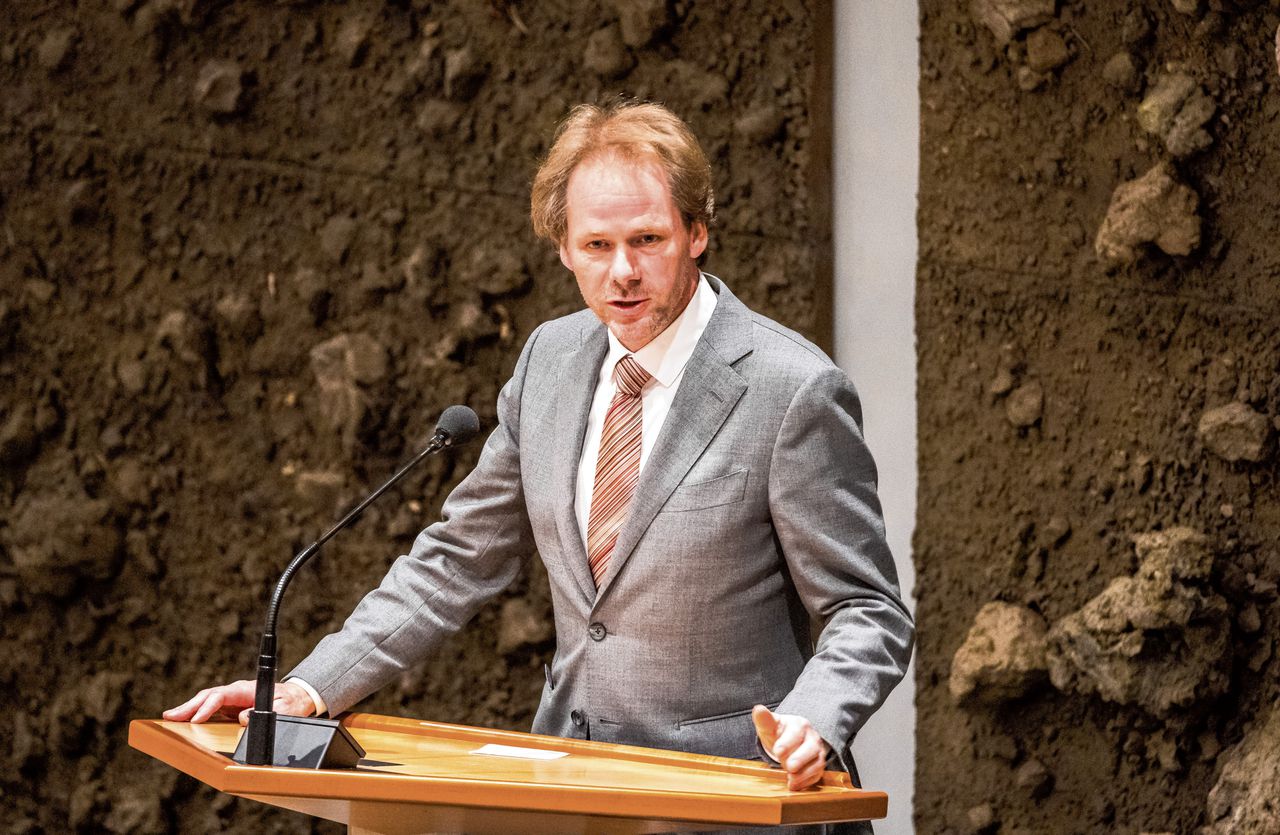 Tweede-Kamerlid Bart Snels (GroenLinks) in oktober in de Tweede Kamer tijdens de Algemene Financiële Beschouwingen.