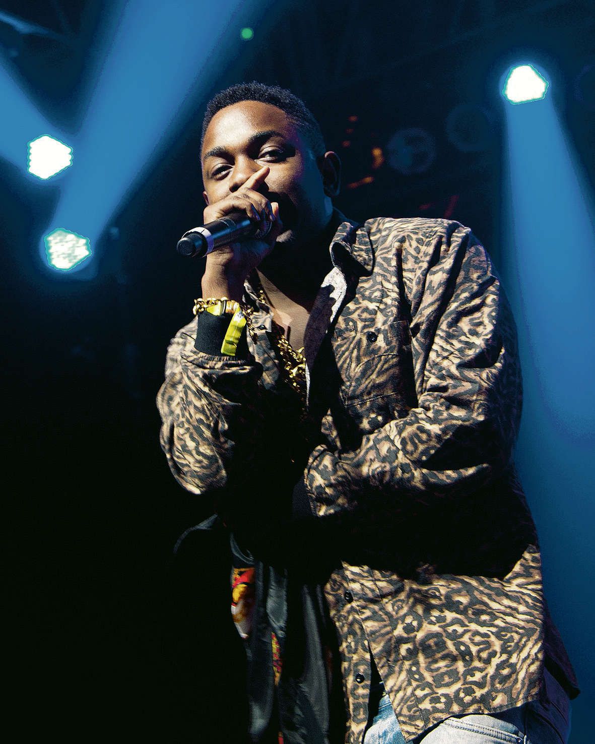Kendrick Lamar op het Bonnaroo music festival in Manchester, Tennessee