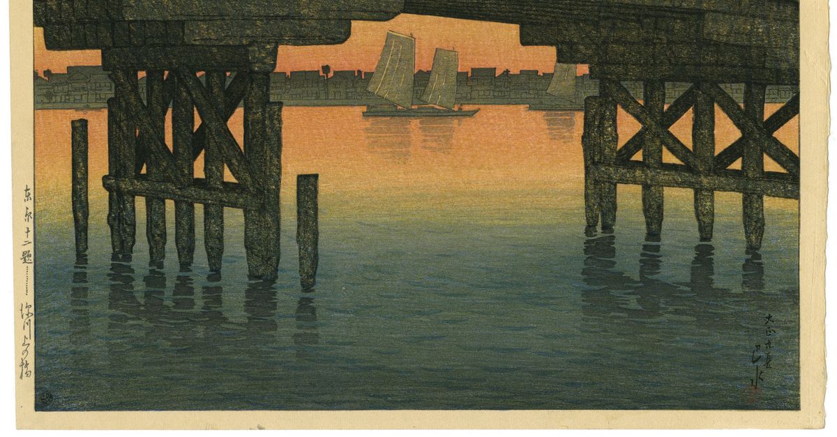 Met de idyllische houtsnedes van de Japanse Kawase Hasui ontsnap je aan de chaotische wereld