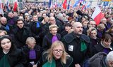 ‘Mars van de duizend toga’s’: in januari 2020 demonstreerden rechters en advocaten uit heel Europa in Warschau tegen de afbraak van de rechtsstaat.