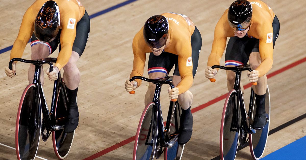 Olympisch goud baanwielrenners in teamsprint NRC