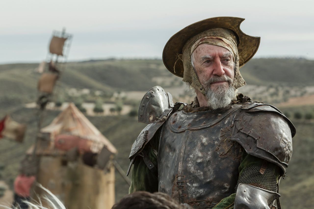Jonathan Pryce als de uiteindelijke Don Quichot in Terry Gilliams ‘The man Who Killed Don Quixote’.