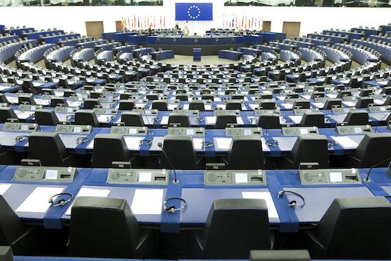 Het Europees Parlement in Straatsburg.