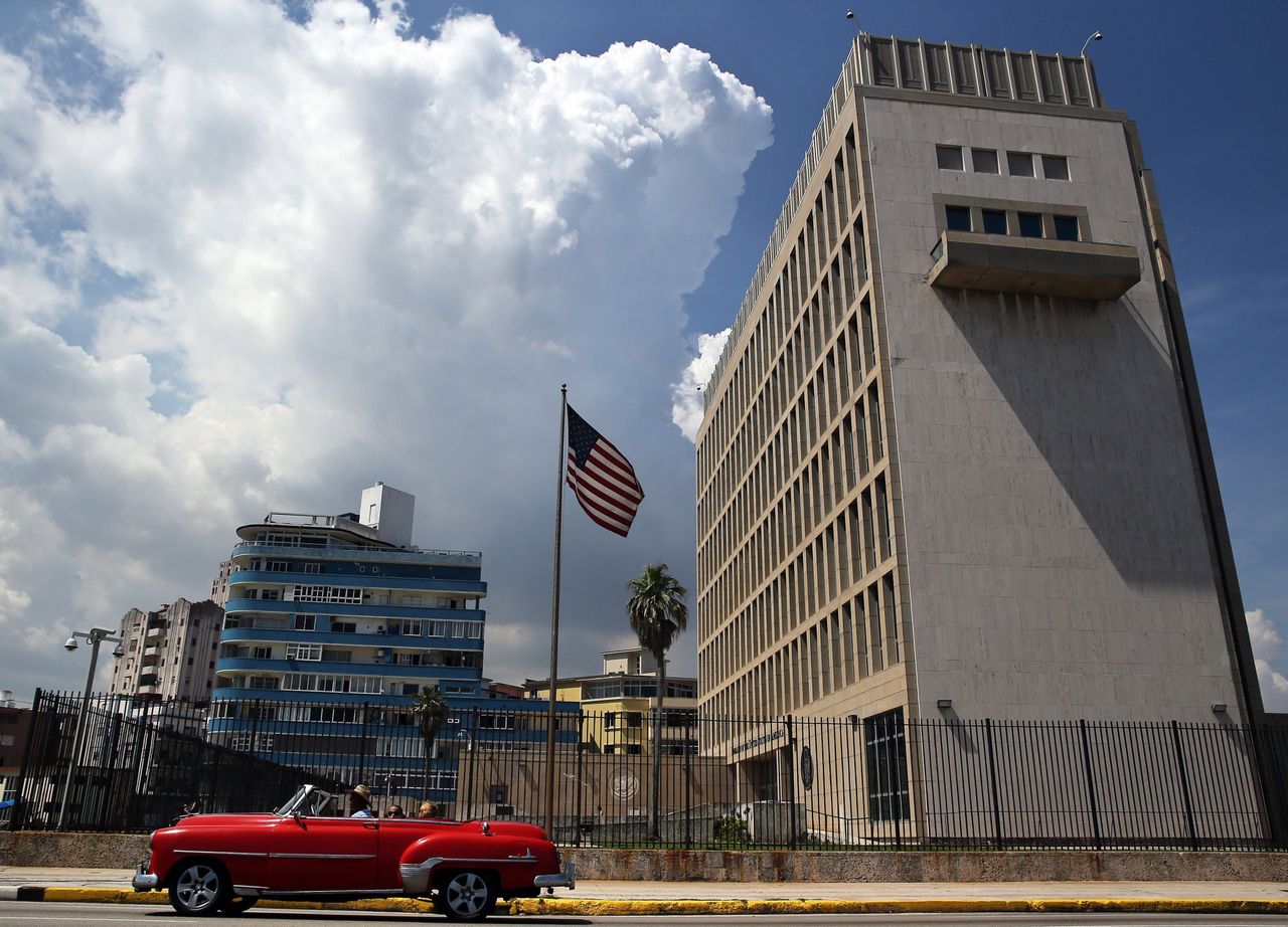 De ambassade van de Verenigde Staten in Havana