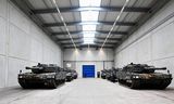 Leopard-2 tanks bij de Duitse wapenfabrikant Rheinmetall. In februari is besloten dat dit bedrijf een nieuwe munitiefabriek gaat bouwen.
