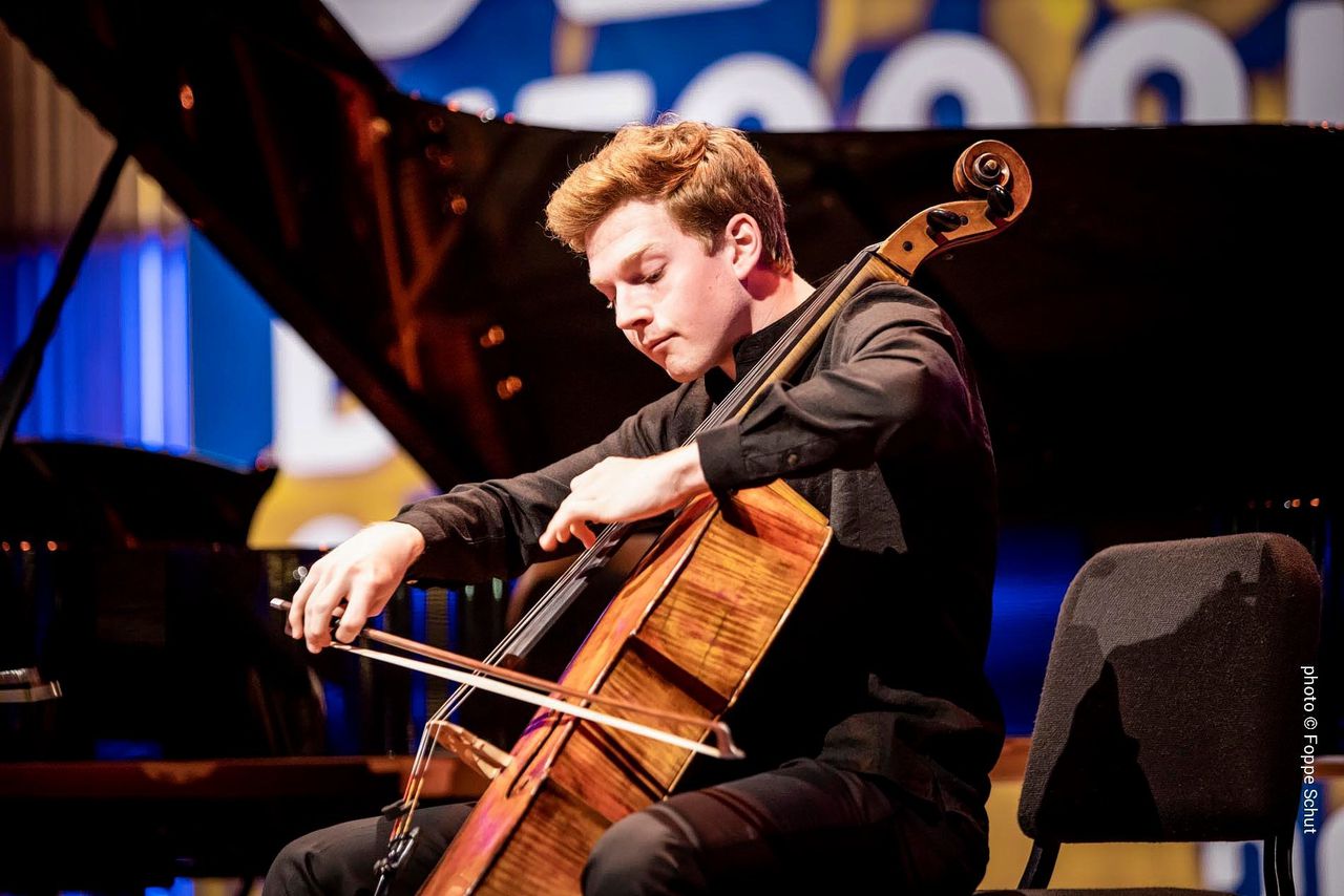 Benjamin Kruithof, winnaar van het Nationaal Cello Concours.