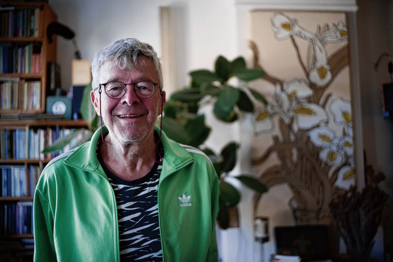Gert Hekma in ‘zijn’ Adidas-jack, een dag voor zijn dood voor het laatst gefotografeerd.
