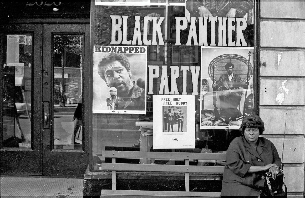 Kantoor van de Black Panters, New York circa 1970