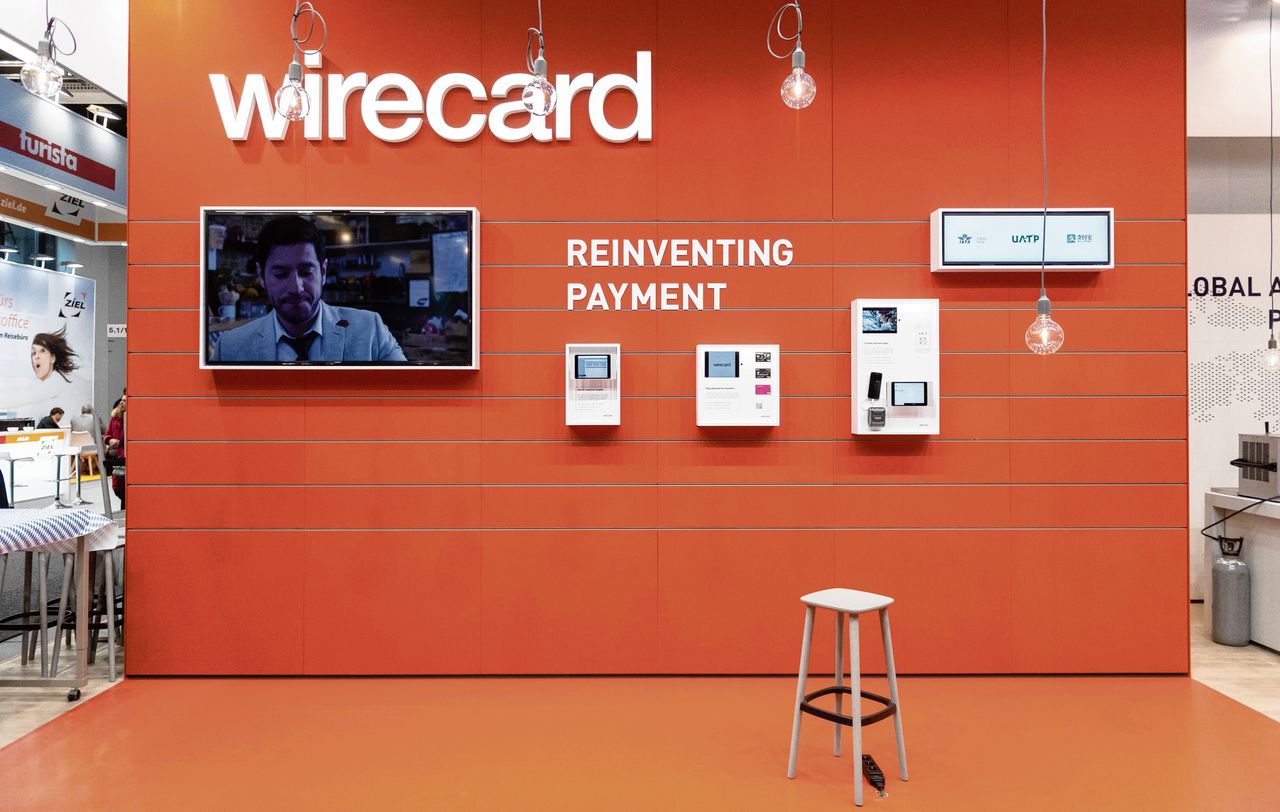 De stand van Wirecard op de International Travel Trade Show in Berlijn, in betere tijden, maart 2019.