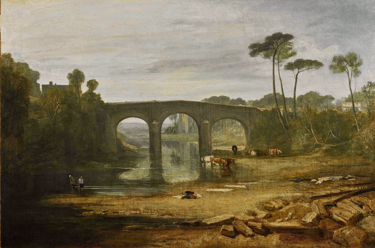 Joseph Mallord Turner, ‘Whalley Bridge and Abbey’, 1811. Olieverf op doek, 61 x 92 cm.